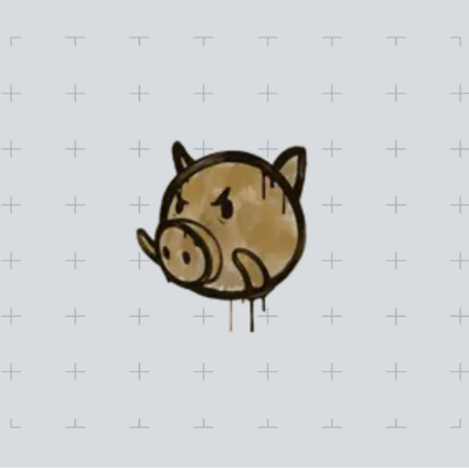涂鸦|猪 (棕褐)￥88.88